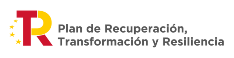 Logo plan de recuperación, transformación y resiliencia